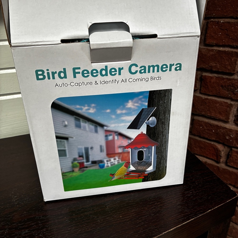 Bird Feeder Camera Solar Panel 1080P HD Smart Bird Detection Weatherproof – NEW